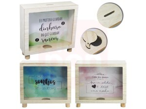 QUADRO COFRE DECORATIVO DE MADEIRA