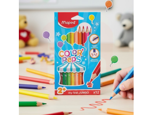 Lápis de Cor Color Peps Jumbo 12 Cores - Maped
